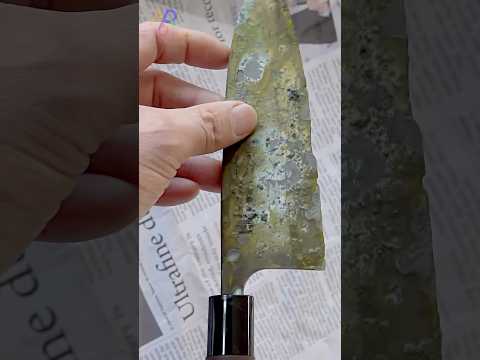 Process of Sharpening Old Knife with Restoration Craftsman