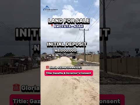 LAND FOR SALE IN LEKKI LAGOS NIGERIA | #5million naira land in Awoyaya #shorts#landforsale#property