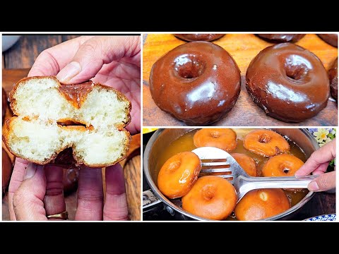 donut recipe | how to make doughnut, chocolate donuts, glazed donut , soft donuts, homemade donuts