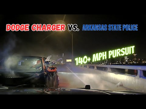 HIGH SPEED PURSUIT! Dodge Charge flees Arkansas State Police at 140+ MPH - PIT Maneuver ends chase