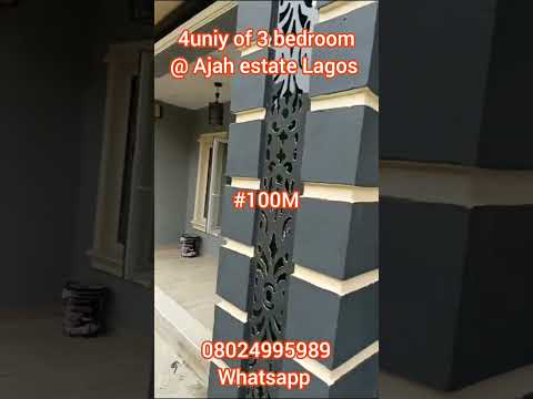 4unit of 3 bedroom flat for sale at ajao estate