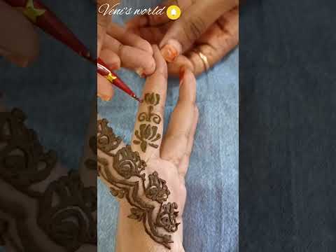 Trendy finger mehendi#mehendiseries #mehendhidesigns