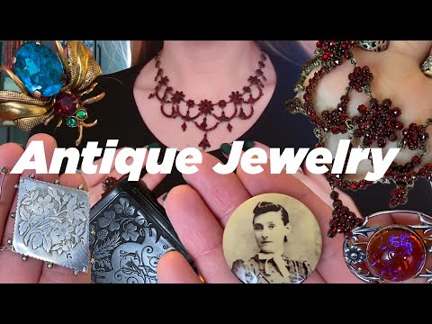 Antique Jewelry birthday haul- Bohemian Garnets, Art Deco, Victorian & more!!