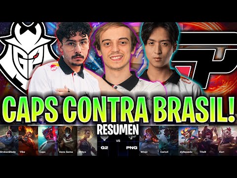 CAPS SE ENFRENTA A BRASIL CON G2! *BRUTAL* | G2 vs PNG RESUMEN SWISS STAGE WORLDS 2024 LVP ESPAÑOL