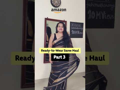 🤯 Ready-to-Wear Saree at 1000/-| Part 3 | Amazon Haul #fashion #trending #shorts