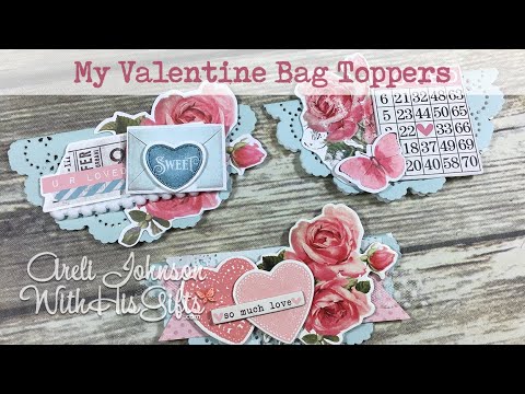 Craft With Me: My Valentine (by Simple Stories) Bag Toppers and Treat Bags Tutorial