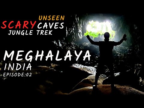 Meghalaya Travel Vlog | NorthEast India Ep:02 | Underground Waterfall, Unseen Caves & Jungle Trek