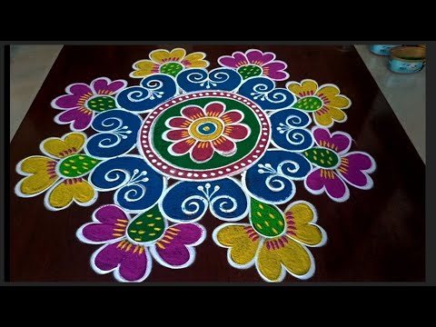 #rangoli #festival 🦚 beautiful 5*3dots sankranti and New year Rangolis #rangoli #festival #muggulu