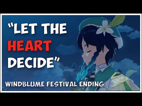 "Let the heart decide" | Windblume Festival Ending | Genshin Impact