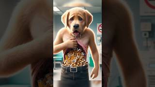 Sad story of cute dog 😢 #ai #dog #aidog #cute #puppy #aiart #funny #story #cancer