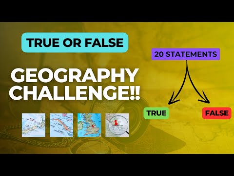 True or False Challenge (20 Statements) || Part-1 #guess #trueorfalse #trivia