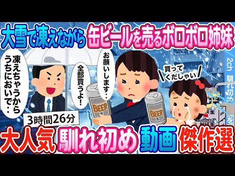 【2ch馴れ初め総集編】大雪で凍えながら缶ビールを売るボロボロ姉妹 → 実家に連れて帰り温かいお風呂に入れた結果....      大人気動画まとめ5選 【作業用】【ゆっくり】