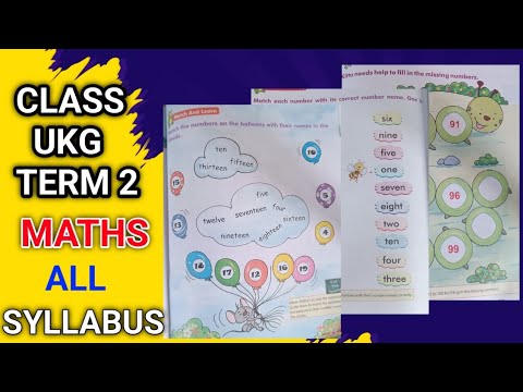 Ukg Class Maths Syllabus / Ukg Class Term 2 Maths All Syllabus / Maths / Maths Syllabus / Syllabus