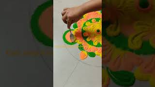 easy Quick Rangoli tips #rangoli #asmrvideo #asmr #asmrrangoli #easyrangoli #quickrangoli #pb_shotz