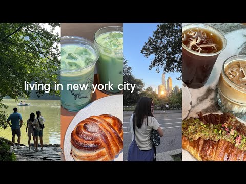 nyc vlog | cafe hopping, friends visiting, central park picnics, thai restaurants, tiktok desserts