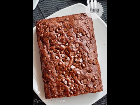 Easy Whole wheat Chocolate Banana Cake #shorts