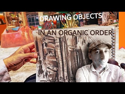 Drawing objects in an organic order / Azadegan Café