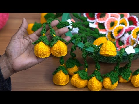 मिनटो में बनाये नींबू तोरन🍋#Lemon toran design #knitting #crochet #creativesarita