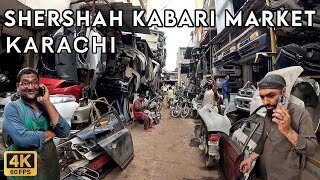 Shershah Kabari Market Karachi - Walking Tourist 4K