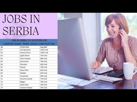 SERBIA JOB OPPORTUNITIES FOR INDIAN |  SERBIA VISA | SERBIA VISA FOR INDIANS | JOBS IN SERBIA