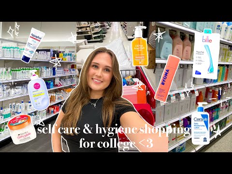 self care & hygiene shopping for college!