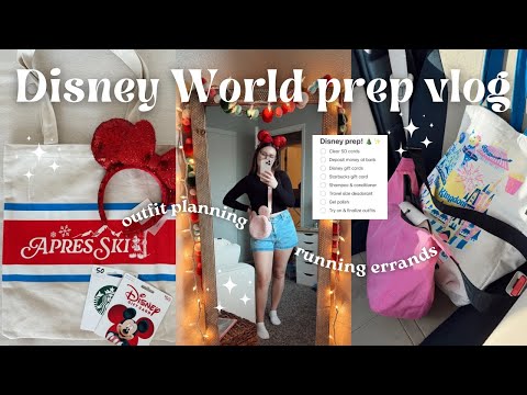 week before Disney World prep vlog ✨🏰 disney store unboxing, target run & winter disney outfits!