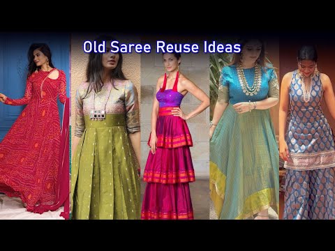 Old Saree Reuse Ideas / Old Saree to New Dress / Saree Reuse Idea