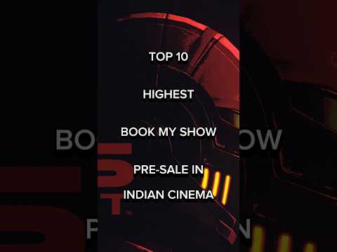 Top 10 Highest Book My Show Pre - Sales In Indian Cinema 🔥🤯 #shorts