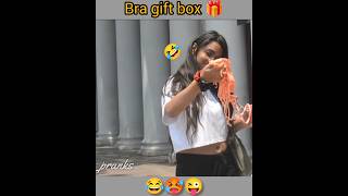 bra gift box prank।🥵_😜।bra gift prank videos funny। #shorts