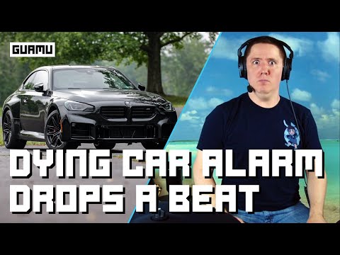 Dying Car Alarm Drops A Beat On Drums!