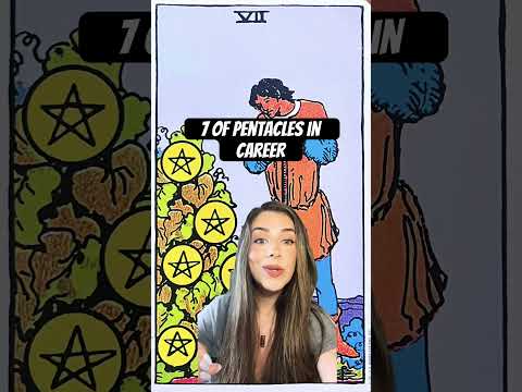 Tarot Cards in Career: 7 of Pentacles #tarot #tarotcardmeanings #7ofpentacles