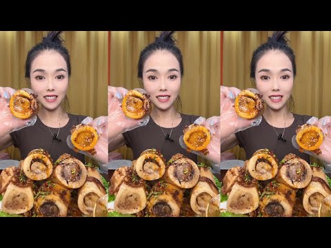 bovine bone marrow mukbang