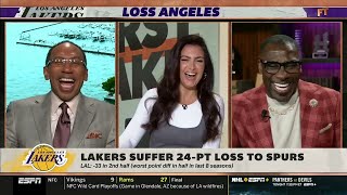 FIRST TAKE | "FIRE JJ Redick" - Stephen A. MOCKED Shannon after Lakers suffer 24-Pt loss to Spurs