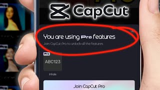 You are using pro features Capcut Problem | you are using pro features Capcut