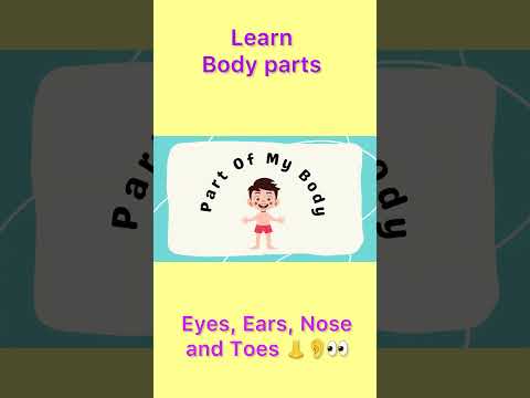 Learn Human Body Parts For Kids #kidslearning#shorts