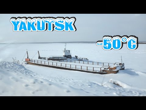 🥶🅻🅸🆅🅴🥶YAKUTSK➡Declared the Coldest City in the World🌎Surviving Siberia:Ferry Lena River❄️Oymyakon