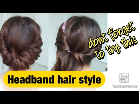 Headband hair style || give it a try and enjoy the hair style vibe || Dimple Bhardwaj