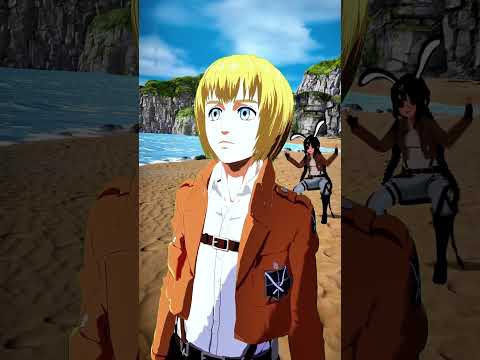 Armin vs Eren: The Rumbling (TV off) 😂#kendrick #kendricklamar #attackontitan #aot #anime #vrchat