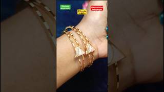 Impon polishde கடா வளையல் rs.260#onegram#trending#jewellery#bracelet#onlineshopping#glassbangle#song