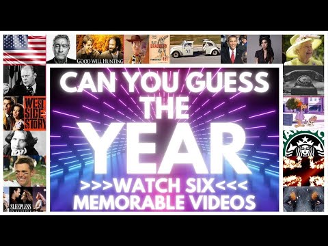 NAME THE YEAR Quiz No16 - Watch 6 Memorable videos in 59 seconds & Name that Year Quiz #bensound