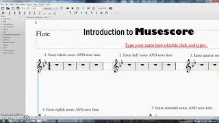 Musescore: Zooming and Scrolling