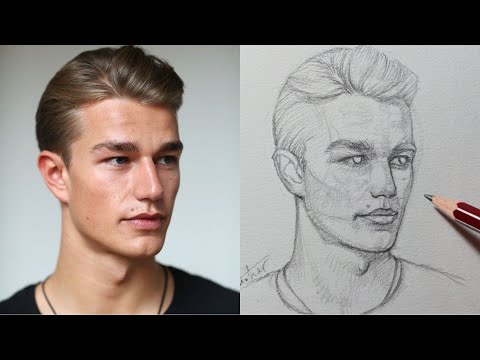 Loomis Method drawing Portrait Step by Step @drawing_tutorial20