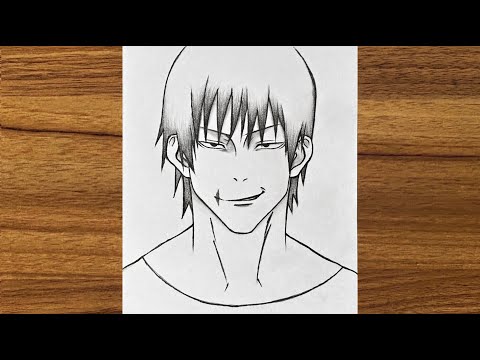 How to Draw Toji Fushiguro from Jujutsu Kaisen | Anime drawing videos for beginners | Anime drawing