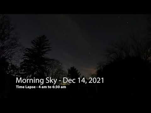 Early Morning Sky - December 14, 2021