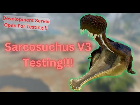 SARCOSUCHUS REMODEL TESTING!!! + More Updates SOON! - Dinosaur World Mobile