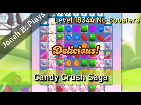 Candy Crush Saga Level 18344 No Boosters