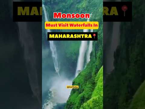 Best Waterfall In Maharashtra📍#waterfall #monsoon #shorts