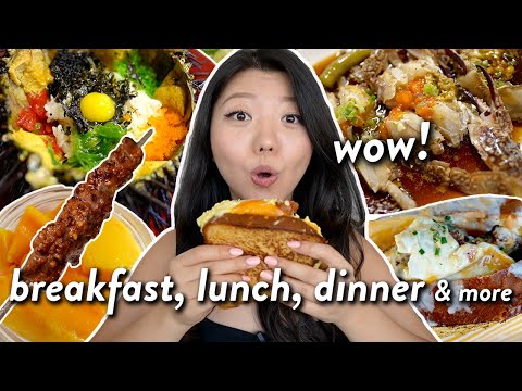 WHAT TO EAT IN KOREATOWN! 24 Hour LA Food Tour (marinated crab, BBQ, egg sandwich & more!)