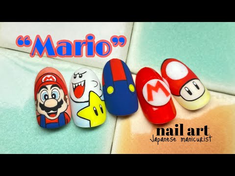 【Nail】Mario nail art /マリオネイルアート