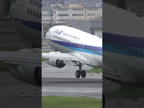 ANA B737-881W | Takeoff engine sound | Osaka ITAMI Airport